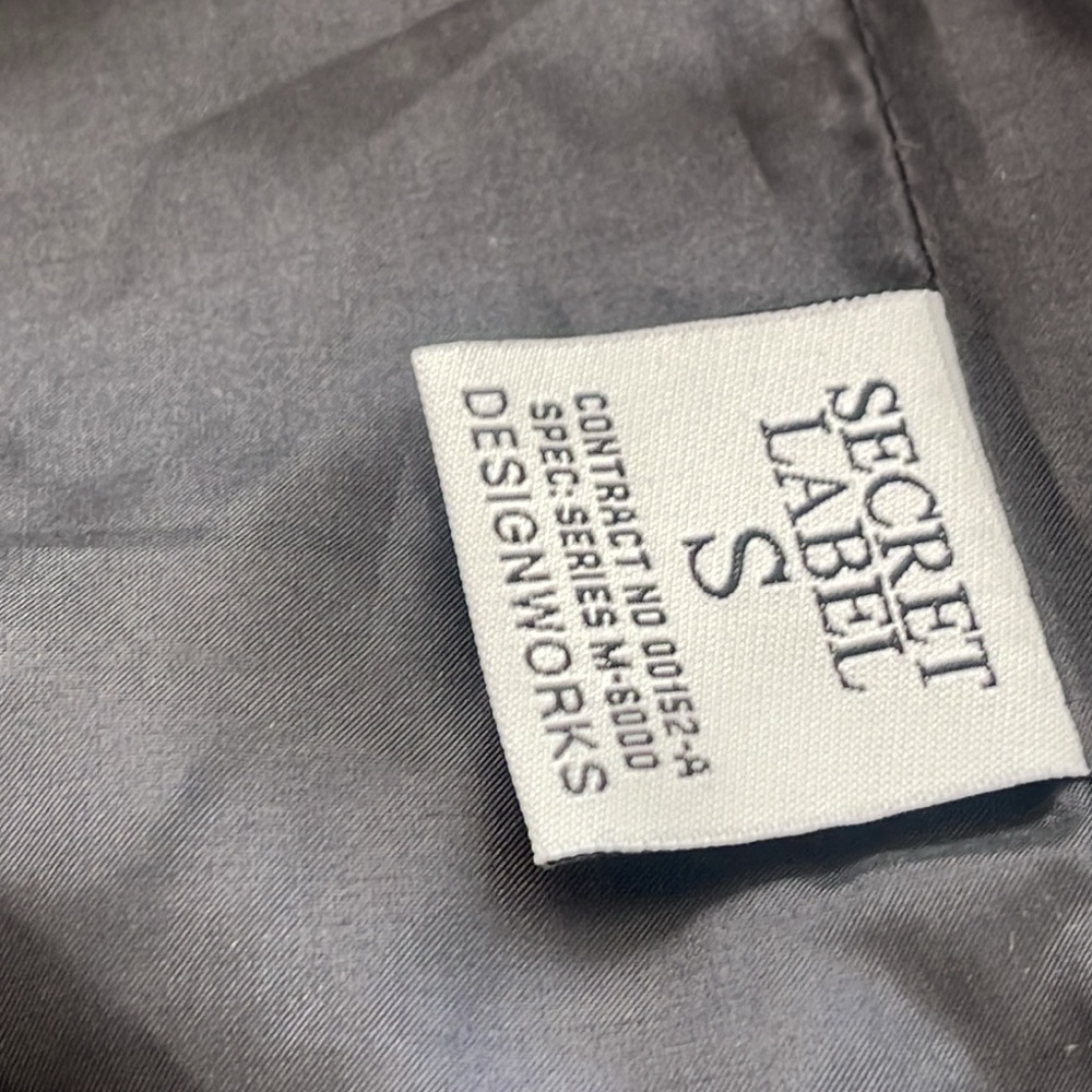 Secret Label tweet open front fringe black gray grey blazer jacket size small - Picture 13 of 15